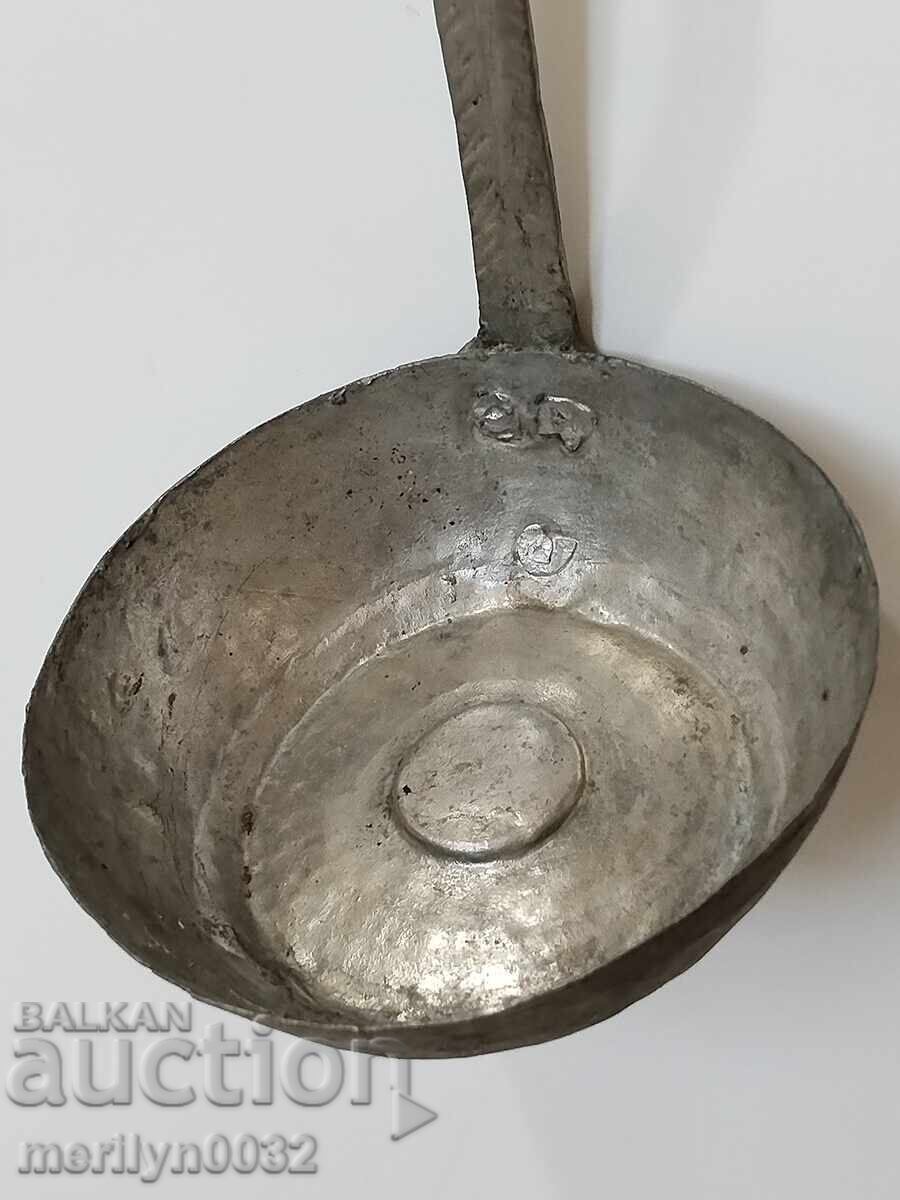 Доставка на Стар меден черпак, тиган, бакър, меден съд, ямак