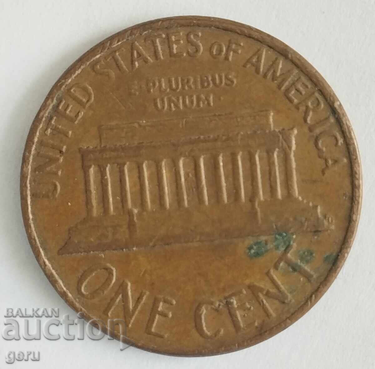 1 cent SUA 1968 j35 cu preț € 0.31 | 0.61 BGN