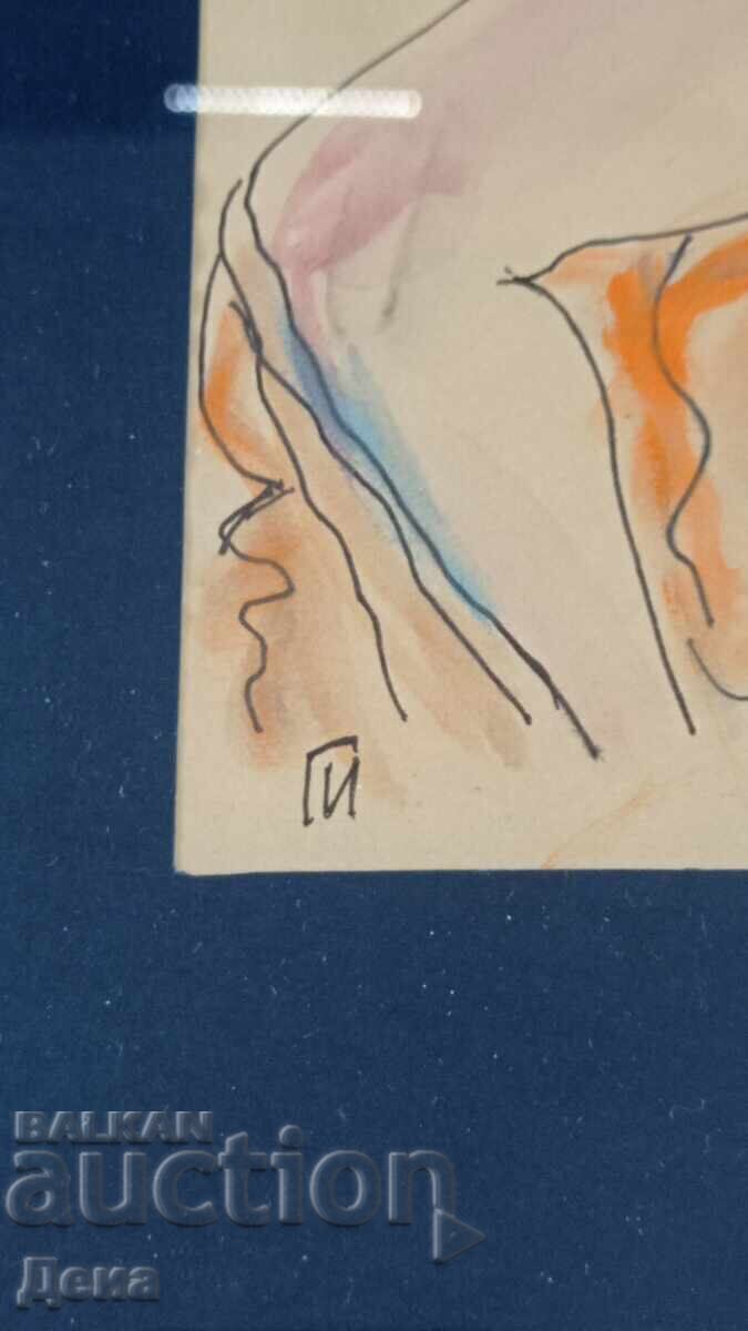 Licitație Acuarelă Erotică