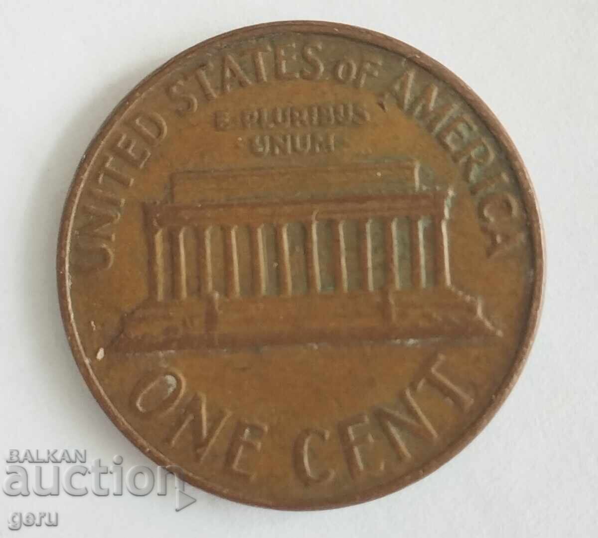 1 цент  САЩ  1964                          j35 с цена 1.90 лв. | € 0.97