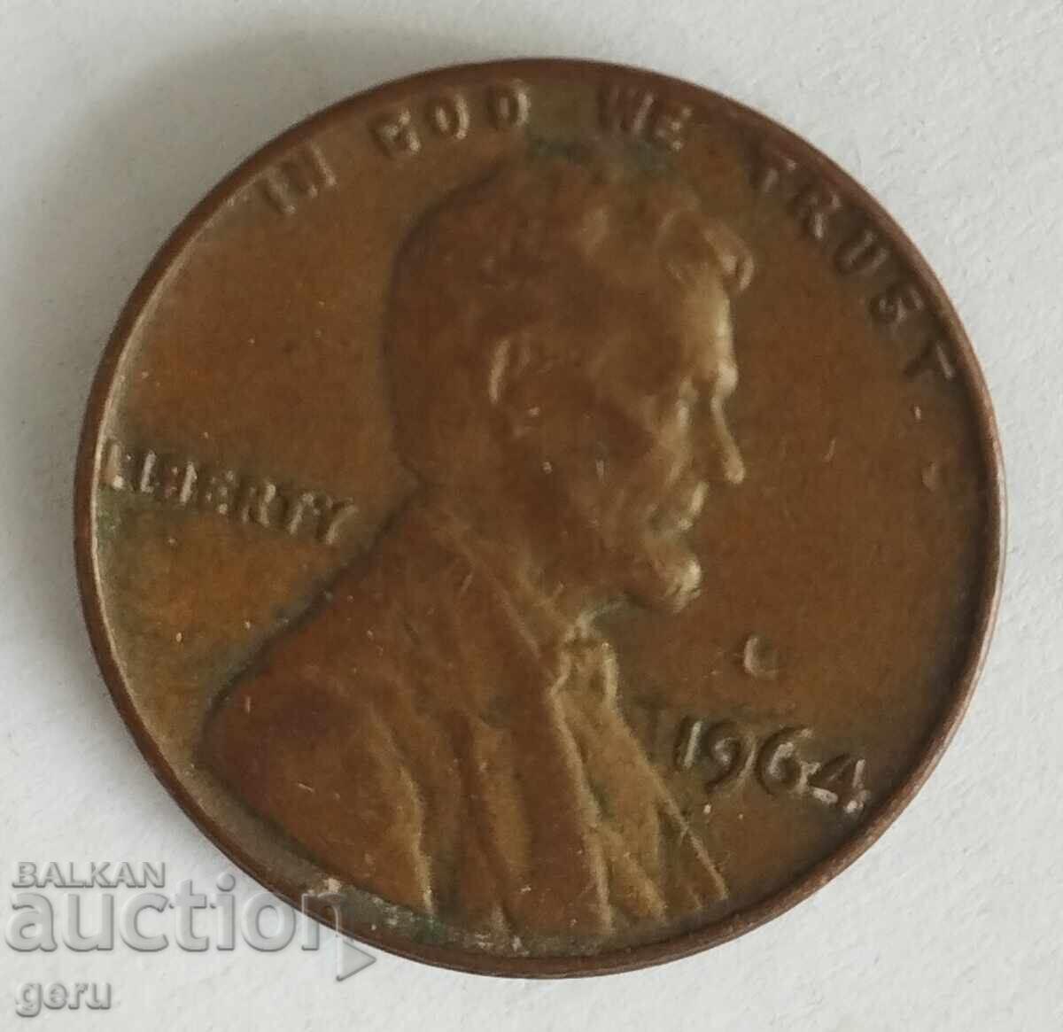 1 цент  САЩ  1964                          j35