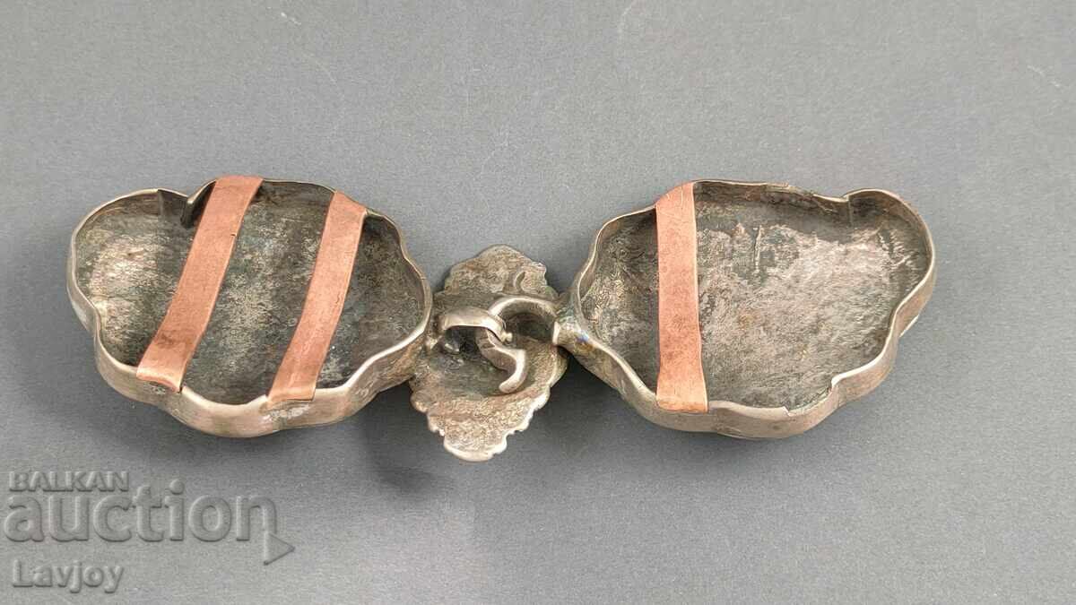 Παράδοση Αναγεννησιακή Ασημένια αυθεντική πόρπη ***