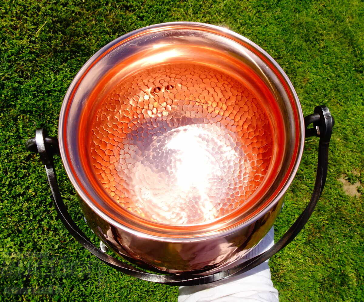 Copper kettle, ladle 6 L., pure red copper - 6