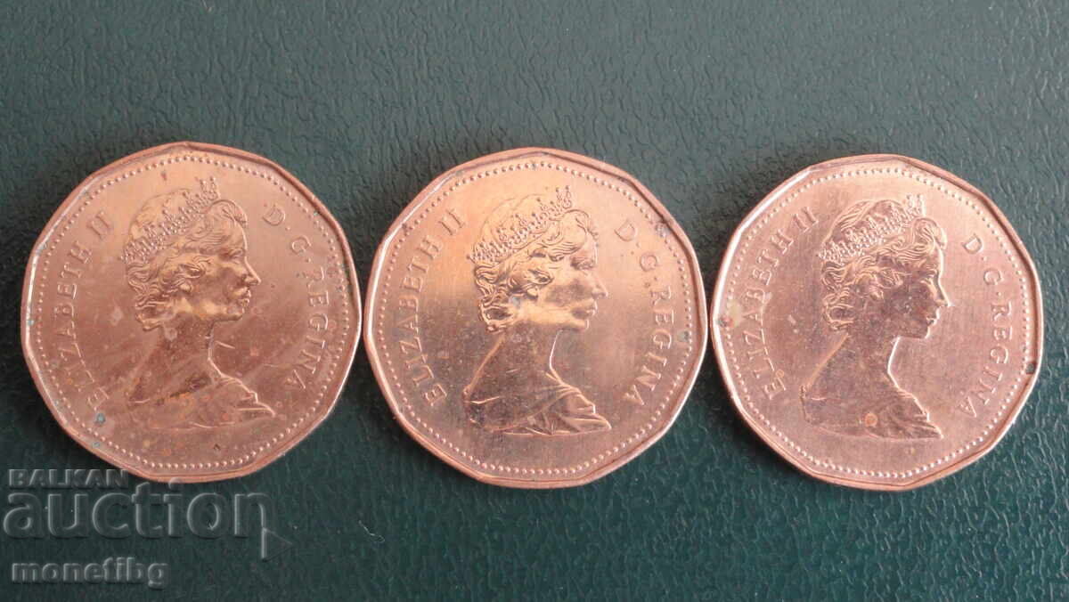 Delivery of Canada 1987 - 1 Dollar (3 pieces) Delivery of Canada 1987 - 1 Dollar (3 pieces)