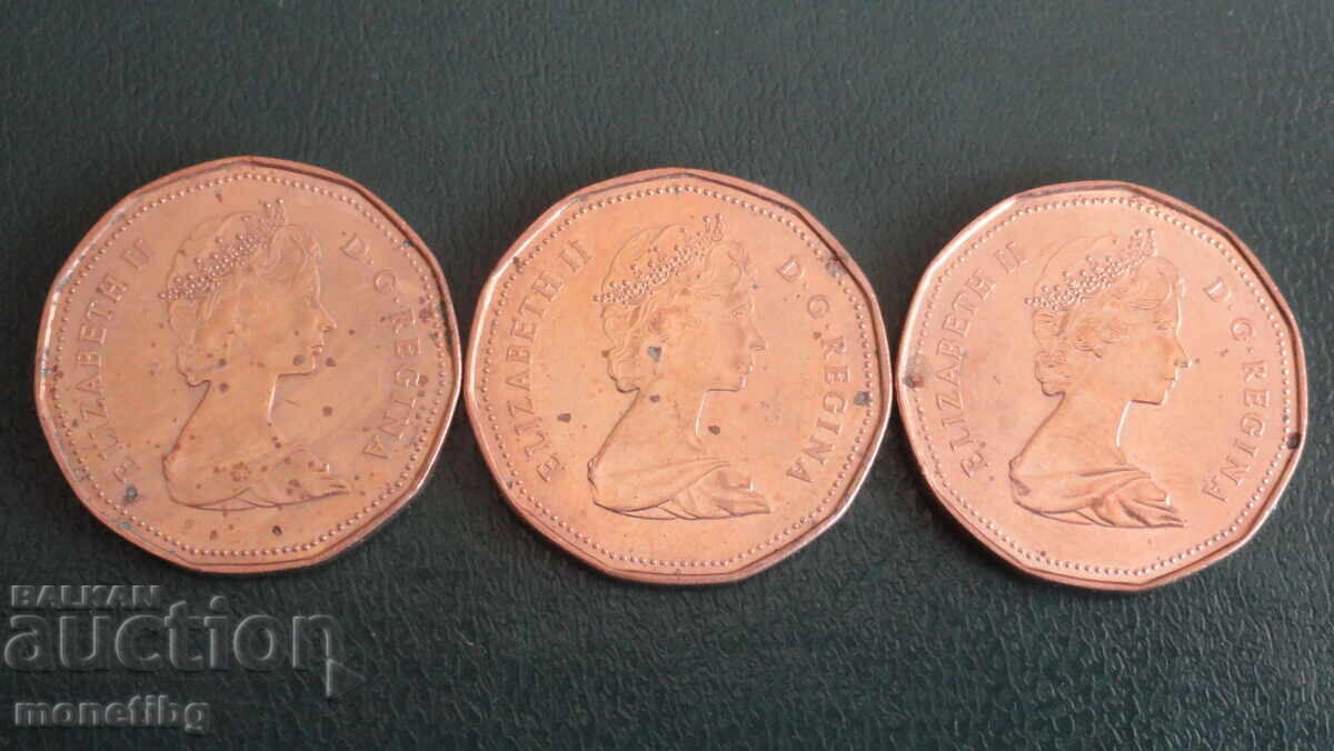 Canada 1987 - 1 Dollar (3 pieces) - 6 Canada 1987 - 1 Dollar (3 pieces) - 6