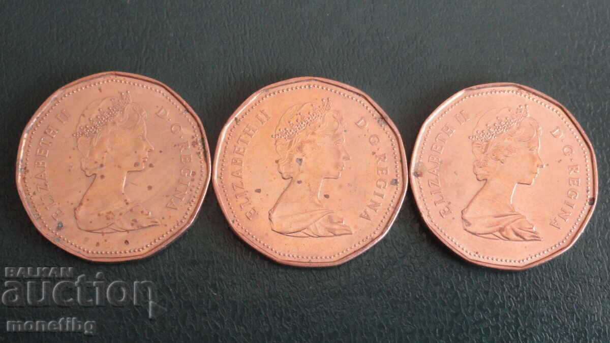 Καναδάς 1987 - 1 δολάριο (3 τεμάχια) - 6