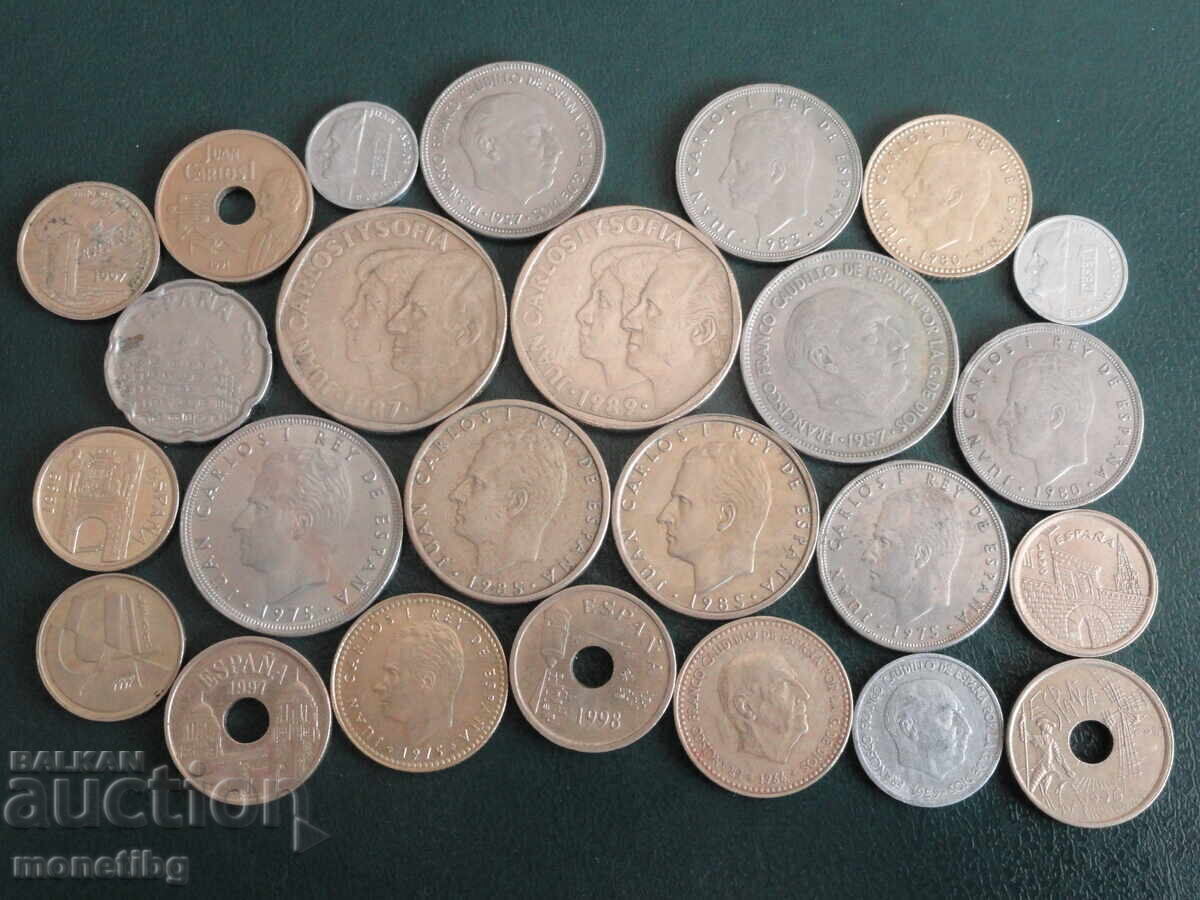Licitație Spania - Colecție de monede (25 bucăți)