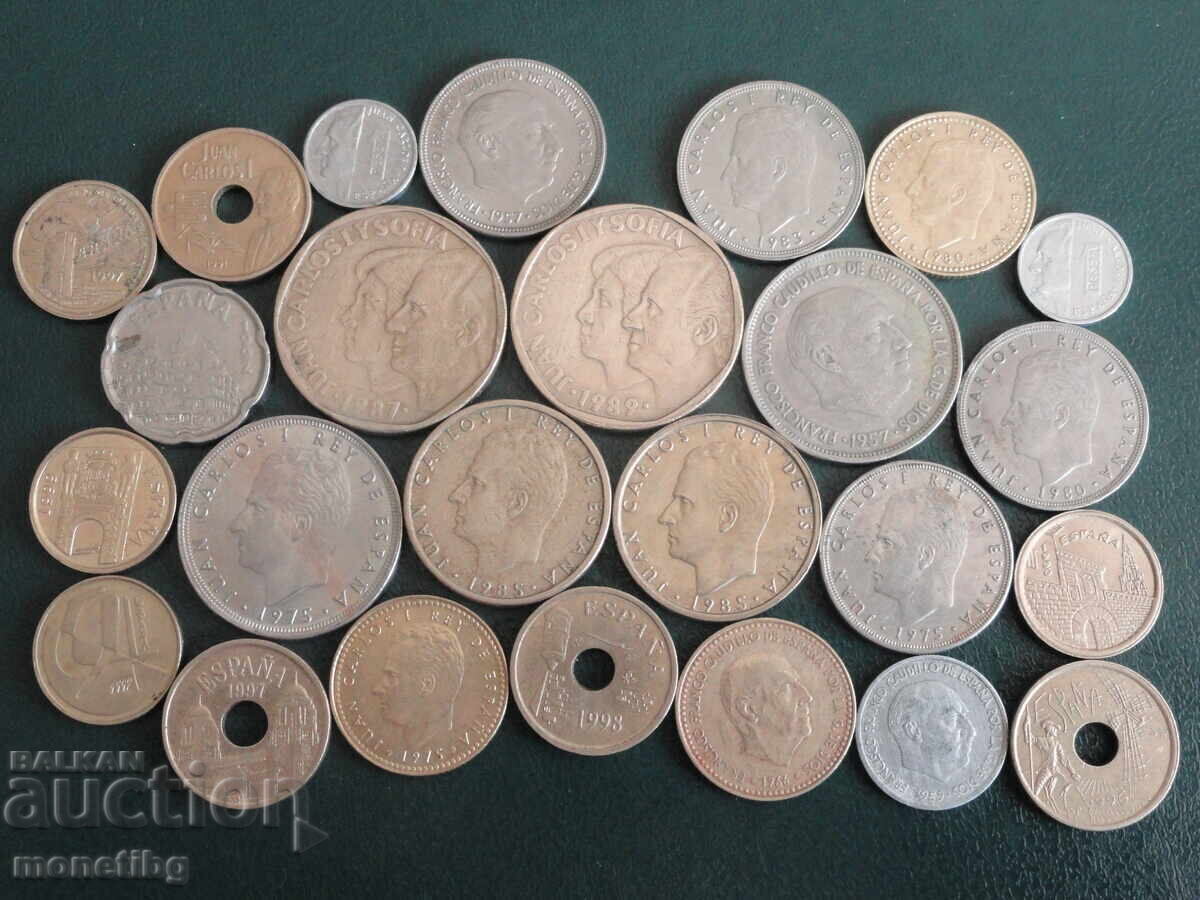 Spania - Colecție de monede (25 bucăți)