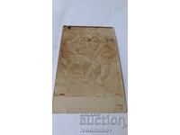 Fotografie Ofițeri și soldați în tranșee pe front P M C