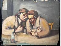 "In the Tavern" Drawing Painting