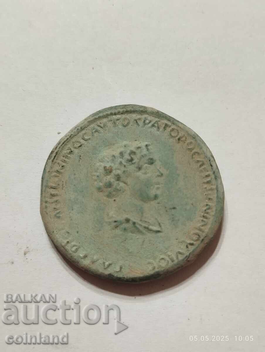 Medalion de bronz GALERIUS+FAUSTINA - REPLICĂ REPRODUCERE - 5
