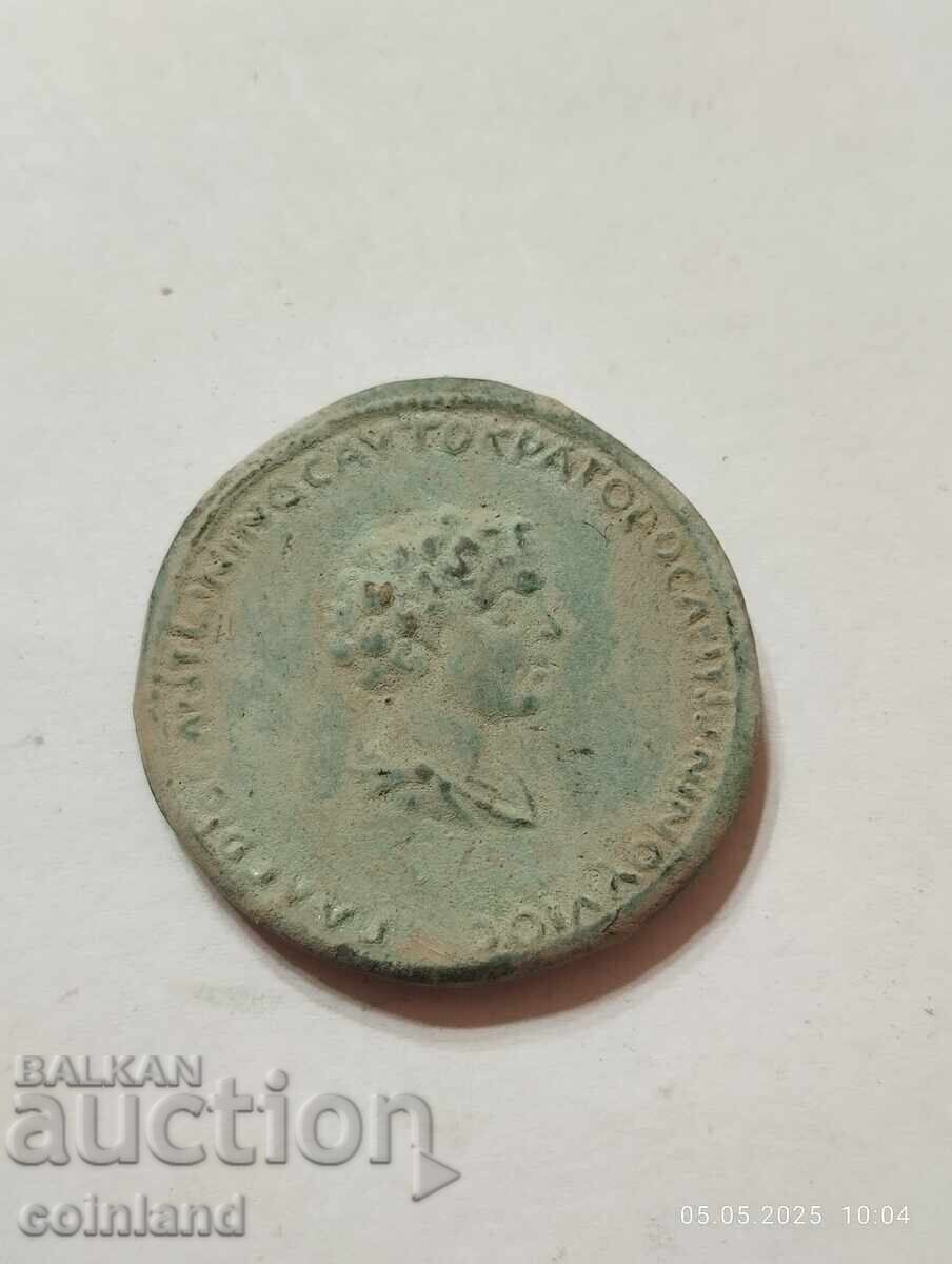 Medalion de bronz GALERIUS+FAUSTINA - REPLICĂ REPRODUCERE
