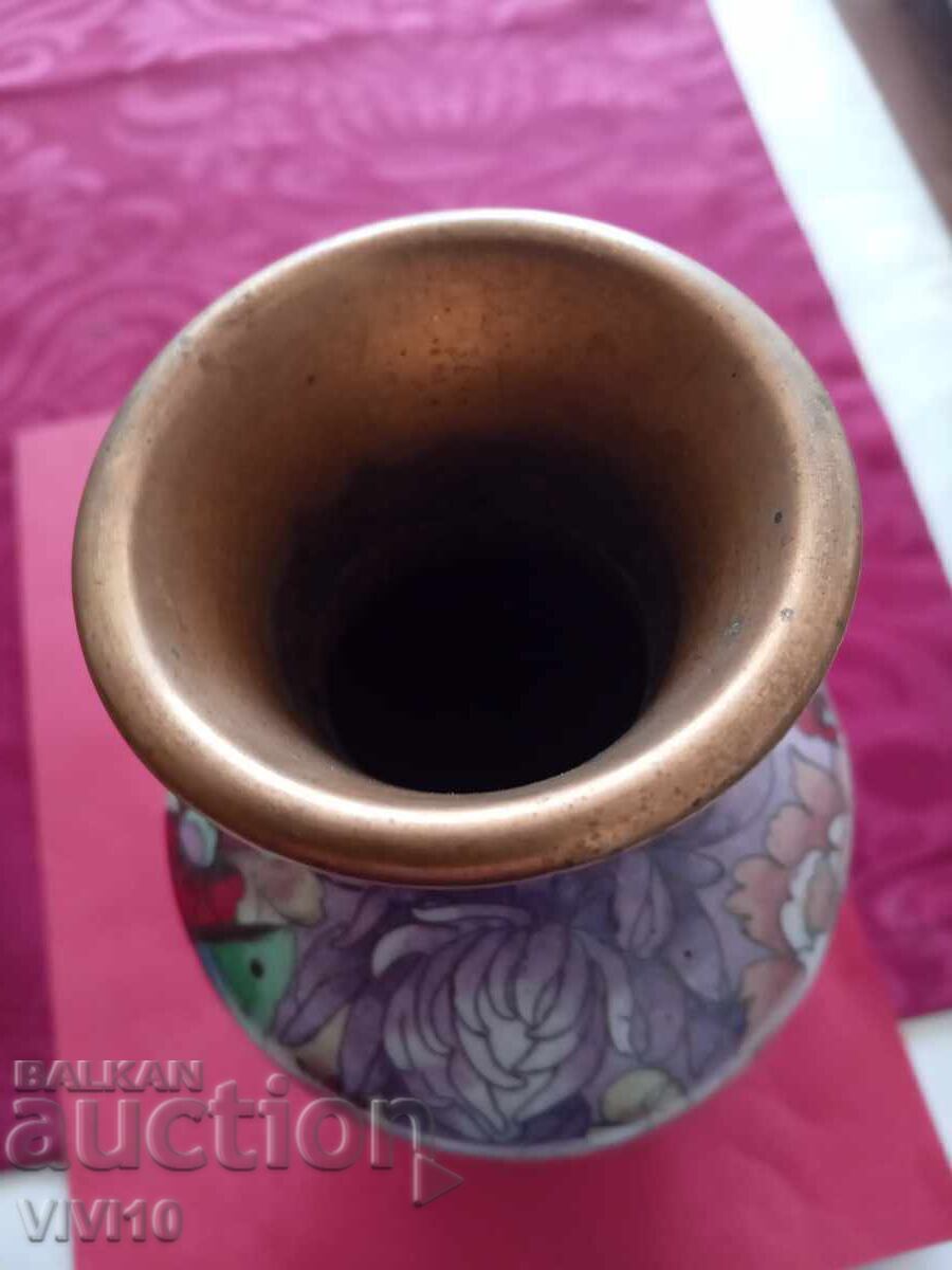 Auction  Old China, vase, cloisonné 24cm