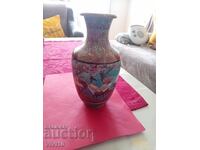 Vază antică chinezească, cloisonné, 24cm