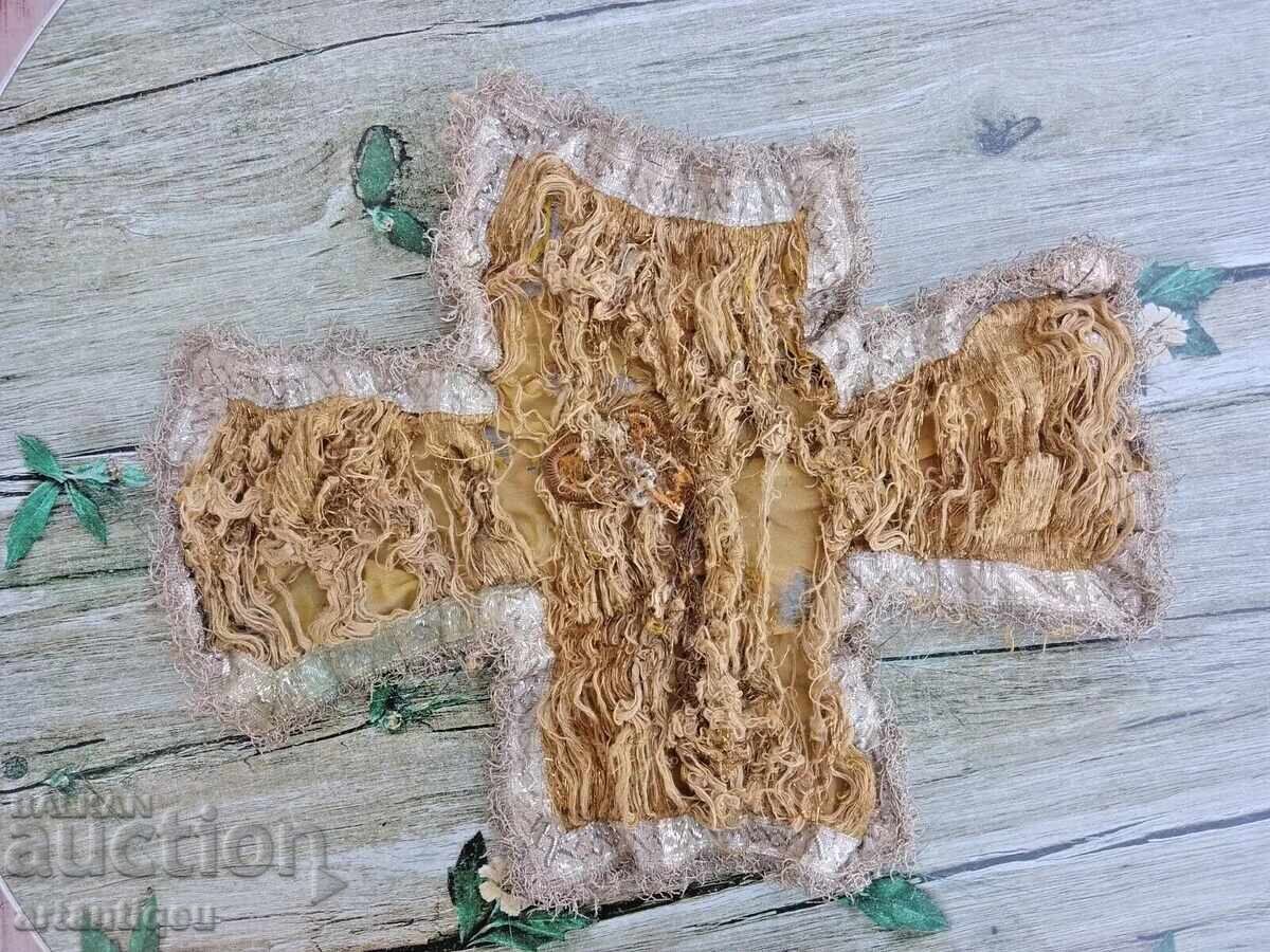 Acoperământ pentru potir preot ortodox cu fir metalic 19