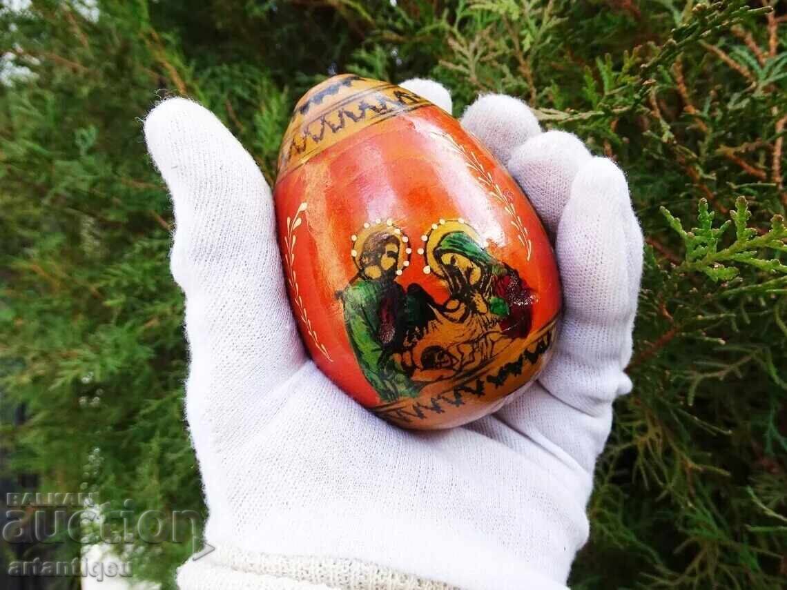 Ou rusesc ortodox vechi, pictat manual M2 - 6