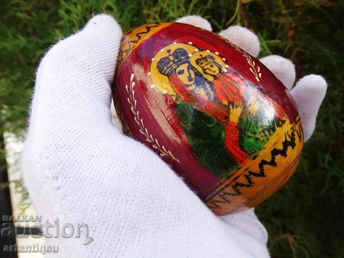 Ou rusesc ortodox vechi, pictat manual M2 - 7