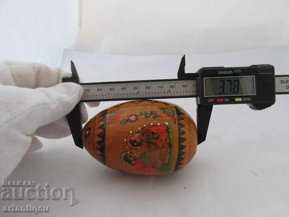 Παλαιό ρωσικό ορθόδοξο χειροποίητο ζωγραφισμένο αυγό Μ1 - 6