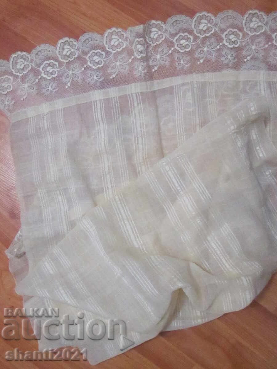 Аукцион 19в. обредна кенарена кърпа-копринен кенар, ръчно тъкан