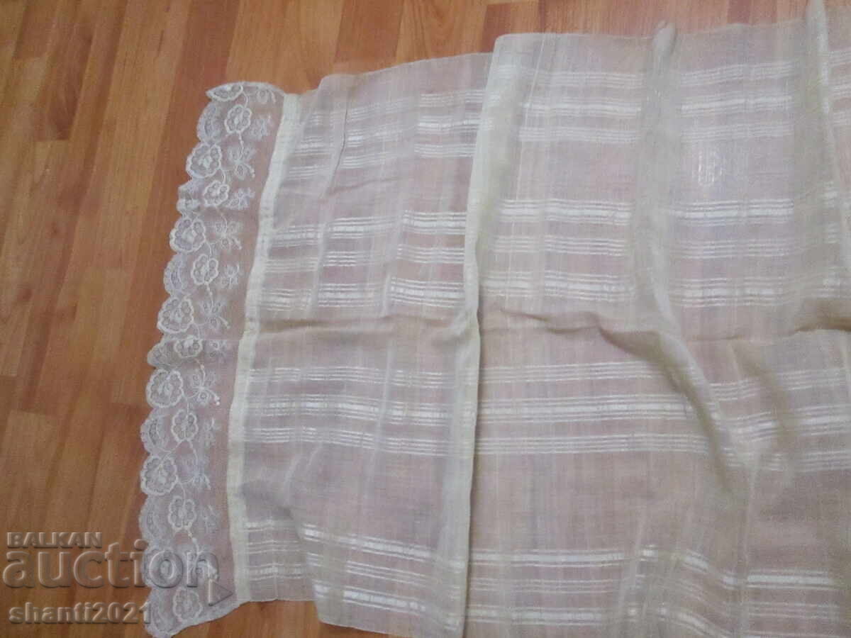 19в. обредна кенарена кърпа-копринен кенар, ръчно тъкан - 7