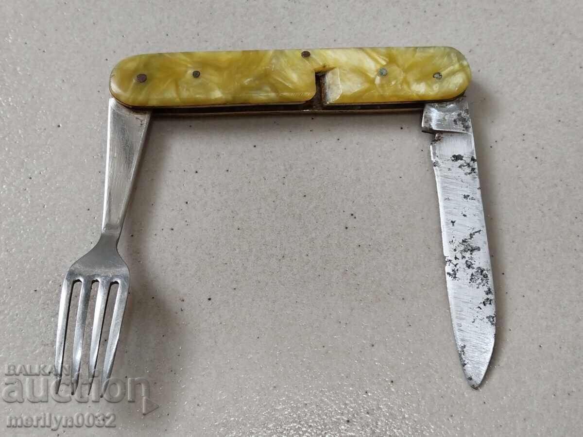 Auction  Old socialist leg Sickle and hammer knife NRB