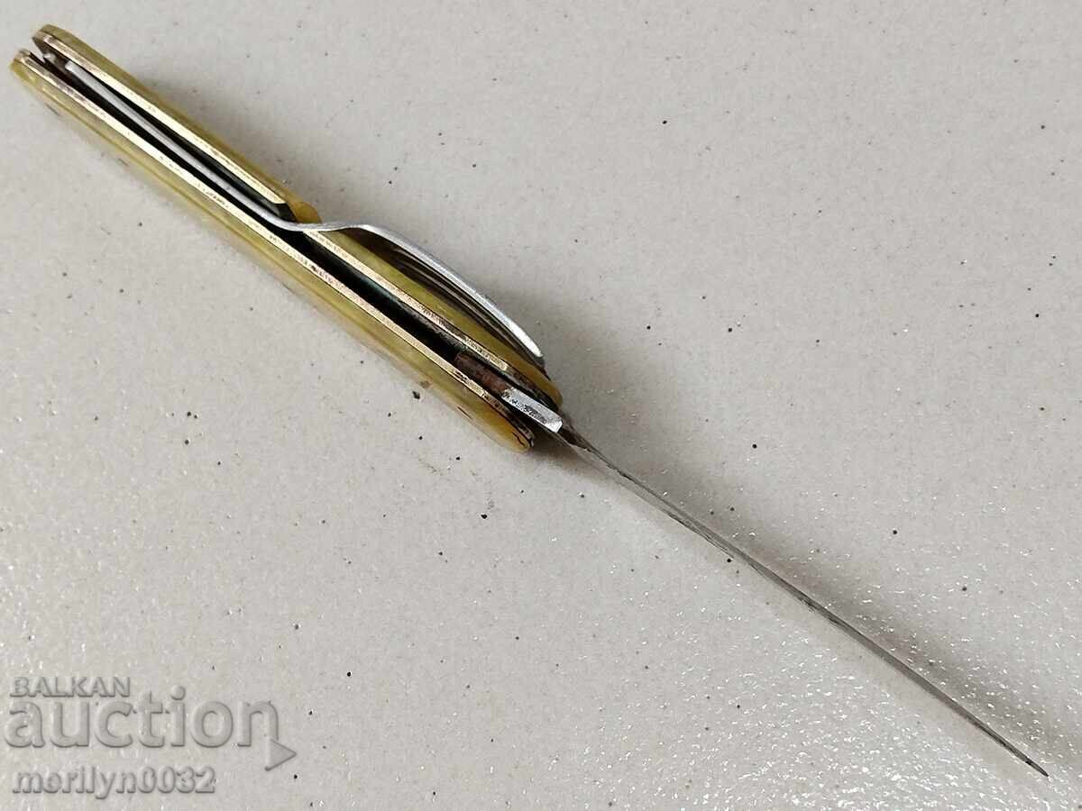 Delivery of Old socialist leg Sickle and hammer knife NRB