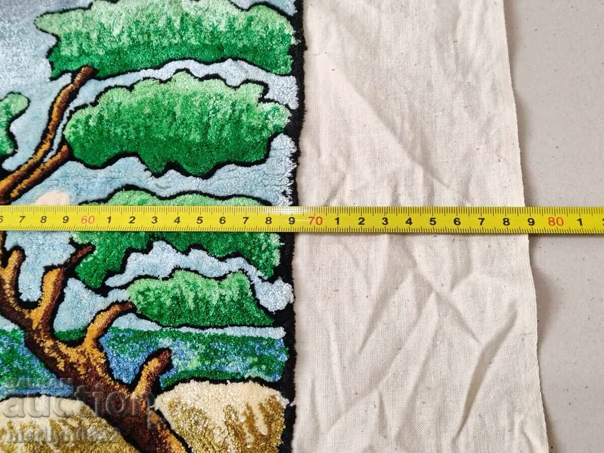 Παλιό βελούδινο χαλί τοίχου, χαλί, πάνελ, εικόνα χαλί - 5