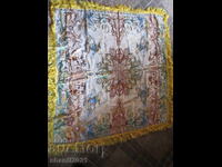 Cuvertură de mătase vintage, motive arabe