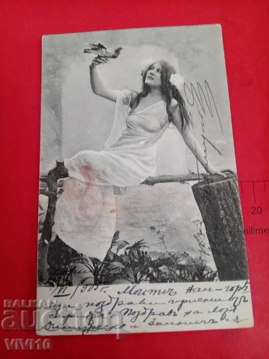 Старинна пощенска картичка 1905г