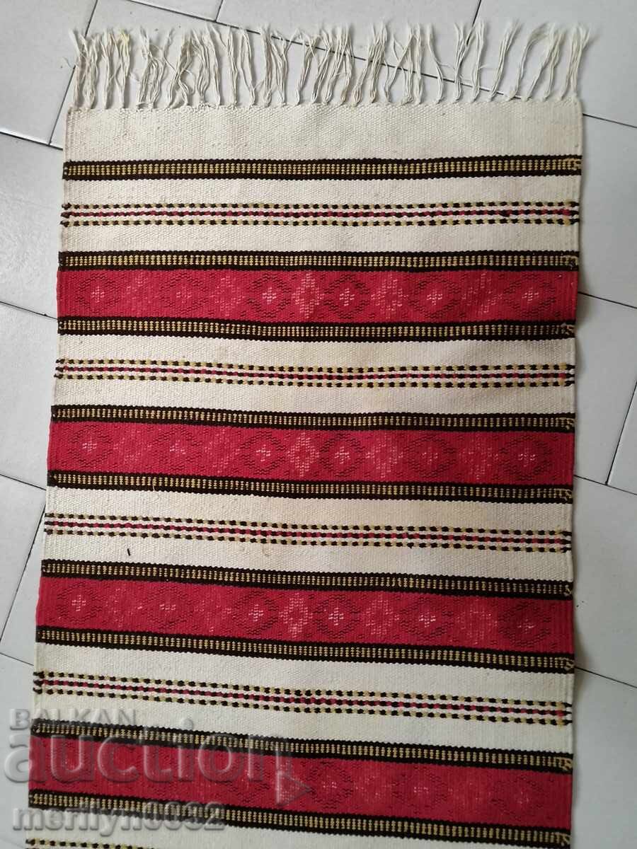 Παράδοση Παλιό χειροποίητο μάλλινο χαλί, πολύχρωμο, προίκα