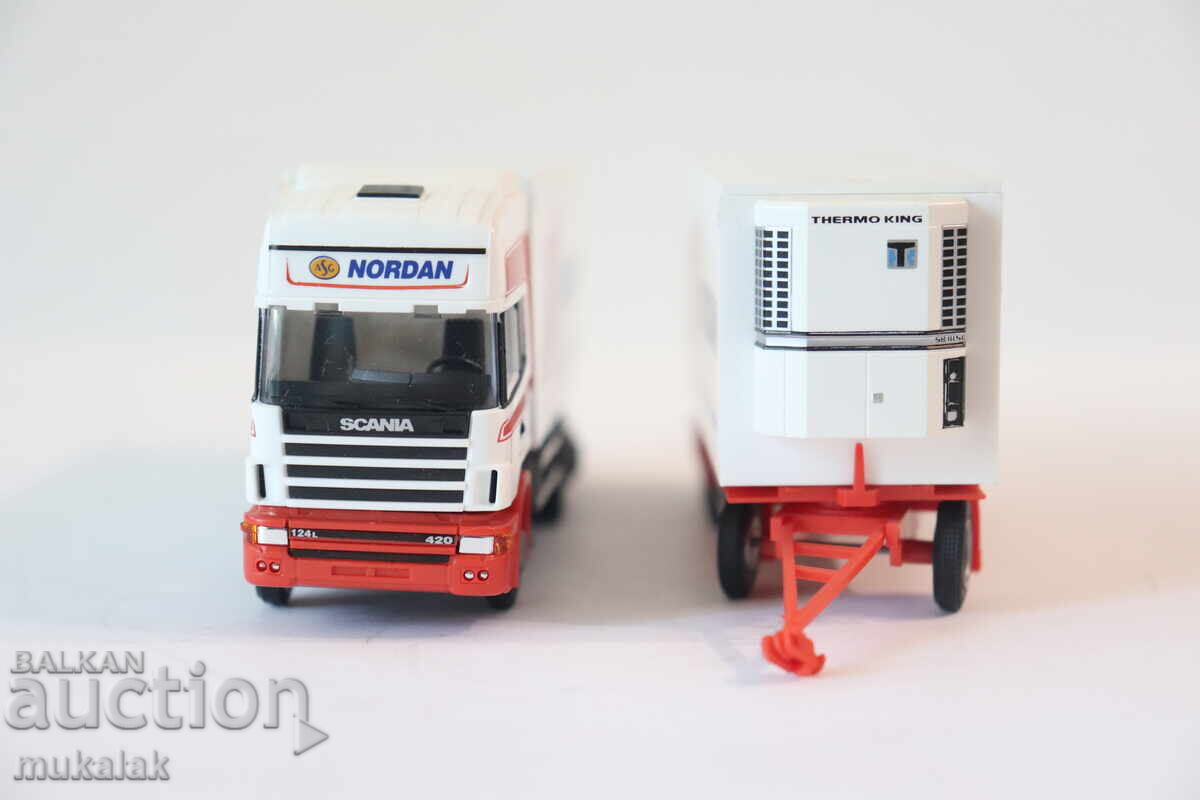 Παράδοση AMW 1:87 H0 SCANIA THERMO KING ΨΥΓΕΙΟΦΟΡΟ ΦΟΡΤΗΓΟ TIR ΜΟΝΤΕΛΟ
