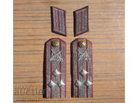 Σετ Βουλγαρικών Στρατιωτικών Επιρραμμάτων με Κουμπιά Ταυτότητας Συνταγματάρχη ΒΑ