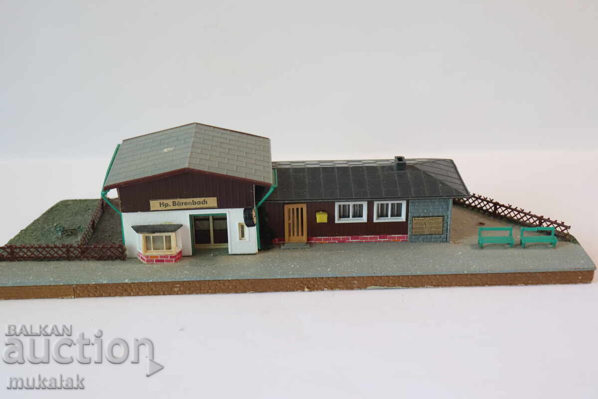 1:87 H0 ΚΤΙΡΙΟ ΣΙΔΗΡΟΔΡΟΜΙΚΟΥ ΣΤΑΘΜΟΥ ΚΑΤΑΣΚΕΥΗ ΣΠΙΤΙ ΜΟΝΤΕΛΟ