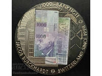 Bancnotă monedă 1000 franci Elveția NR. 2