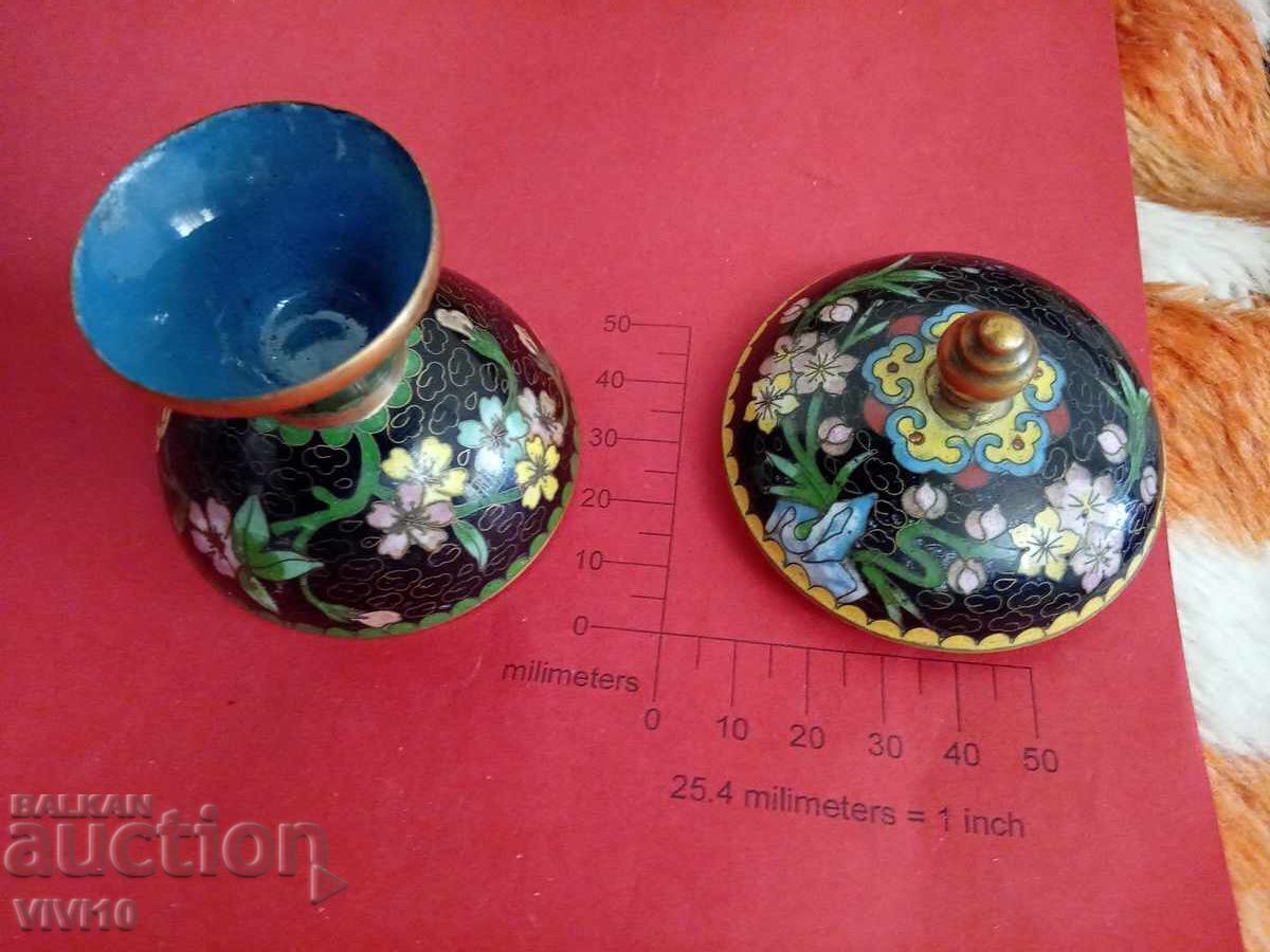 Auction  Antique Clasonne Jewelry Box 8cm