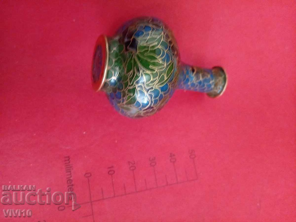 Παλιά βάζο με σμάλτο, cloisonné 7 εκ με τιμή 50.00 BGN | € 25.56