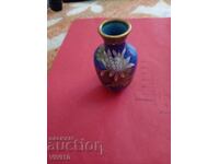 Vază veche email, cloisonné 9cm