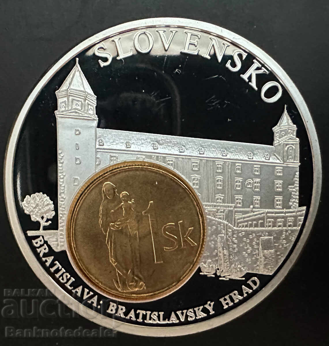 Banknote coin  1 Sk Slovensko 54 g