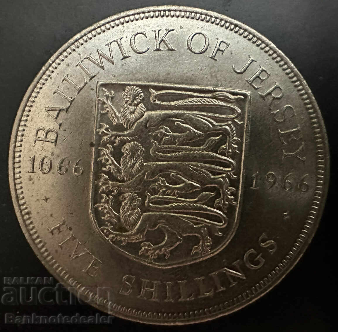 Τζέρσεϊ Κράουν 5 σελίνια 1966