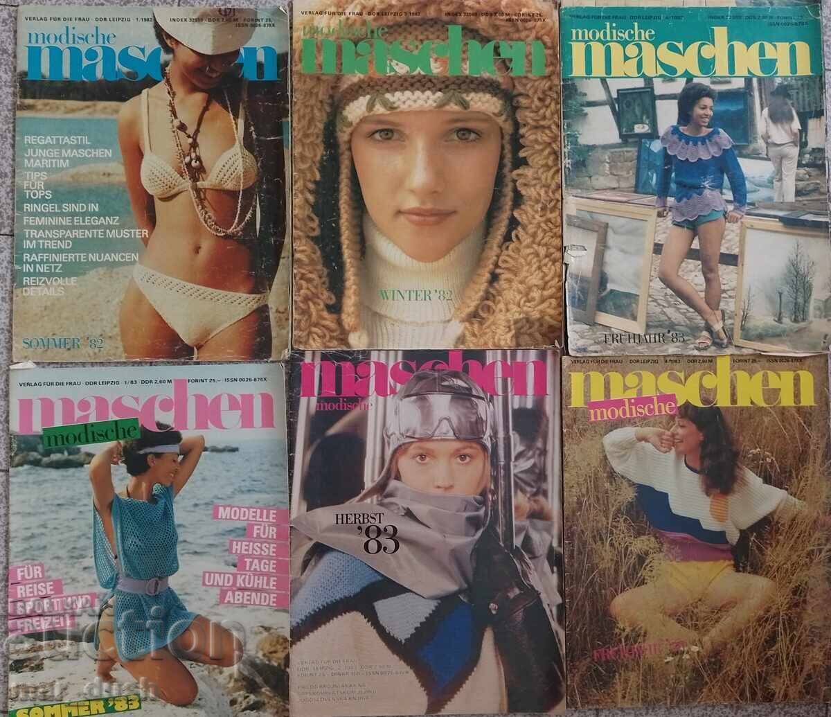 GDR Fashion. Magazine Modische Maschen 1982, 1983 GDR Fashion. Magazine Modische Maschen 1982, 1983