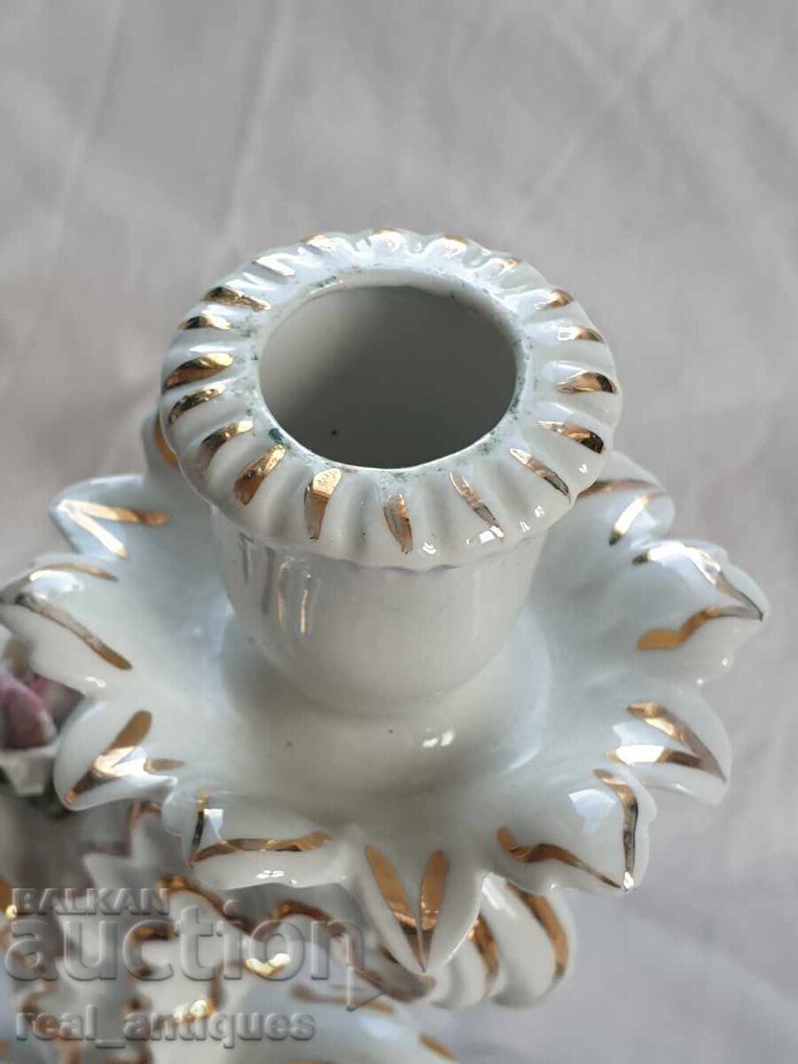 Set of porcelain candlesticks - 5
