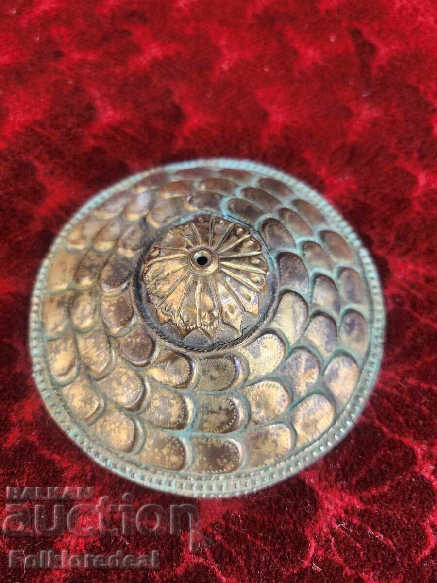 Tepeeluk de argint, bijuterie pentru cap, model otoman rar