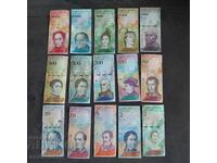 Banknotes from Venezuela, UNC - 15 pieces