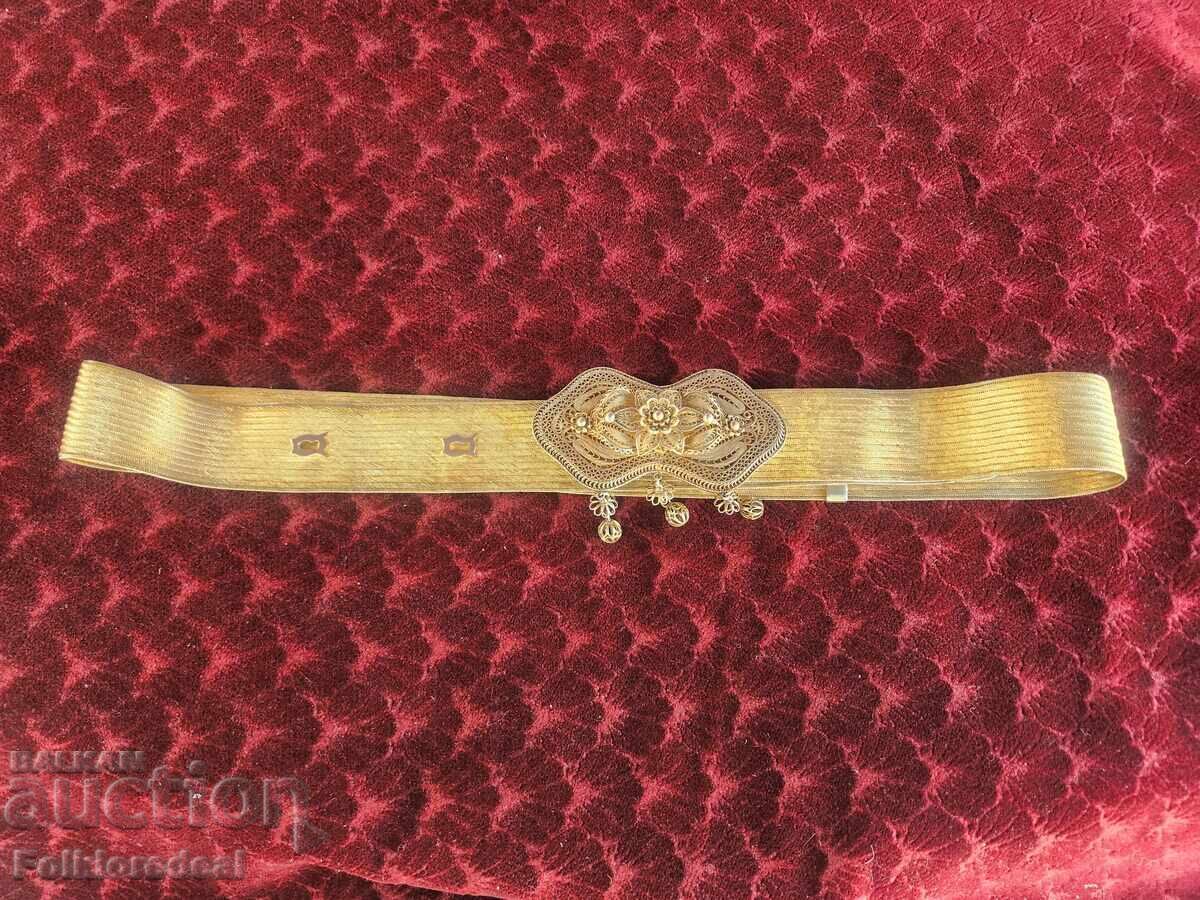 Ottoman city belt, silver belt with gold plating with price 1700.00 BGN | € 869.20