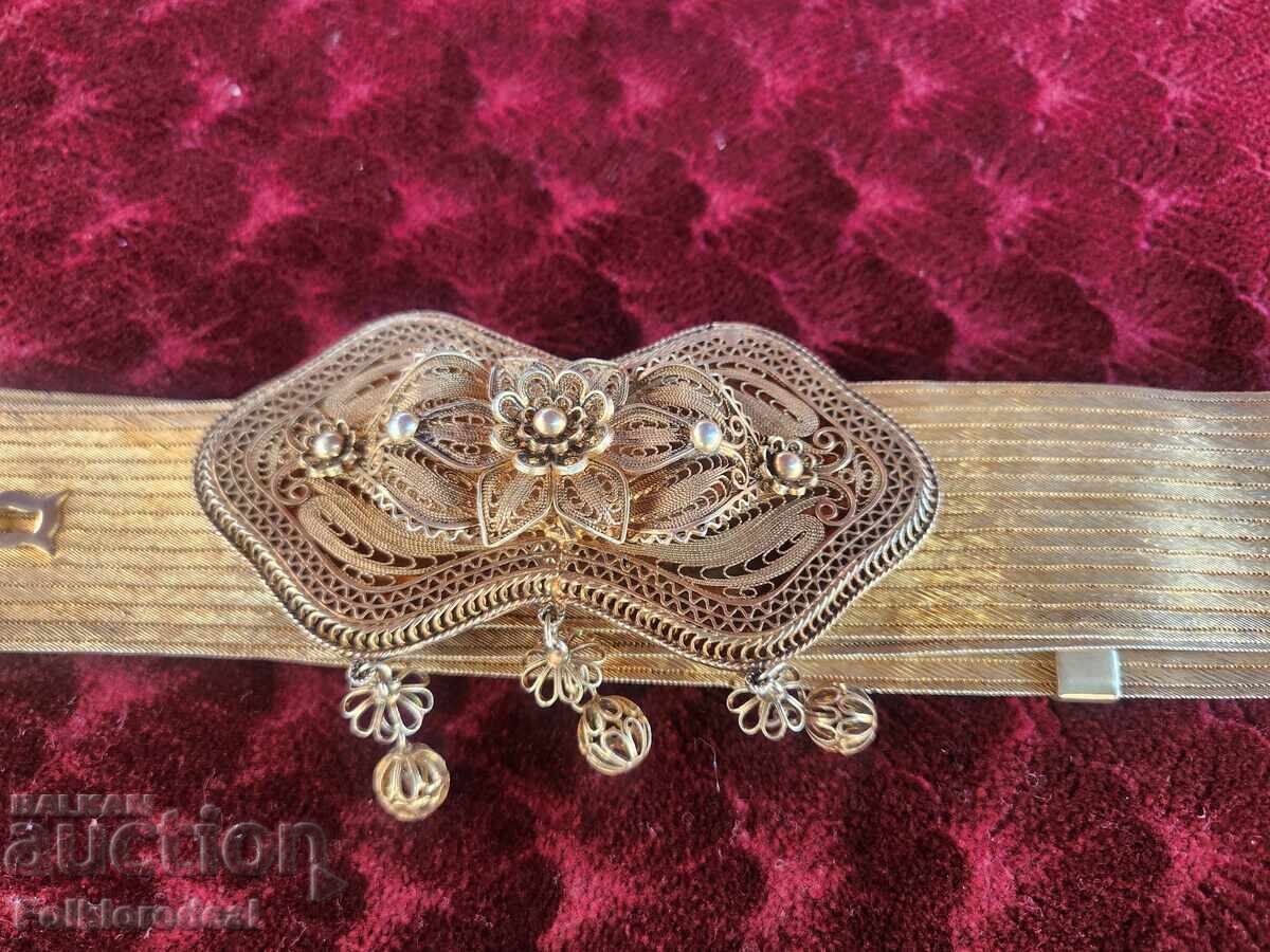 Delivery of Ottoman city belt, silver belt with gold plating Delivery of Ottoman city belt, silver belt with gold plating