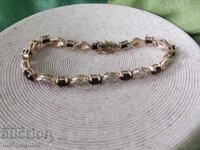 Brățară de argint, argint cu aurire, Safire