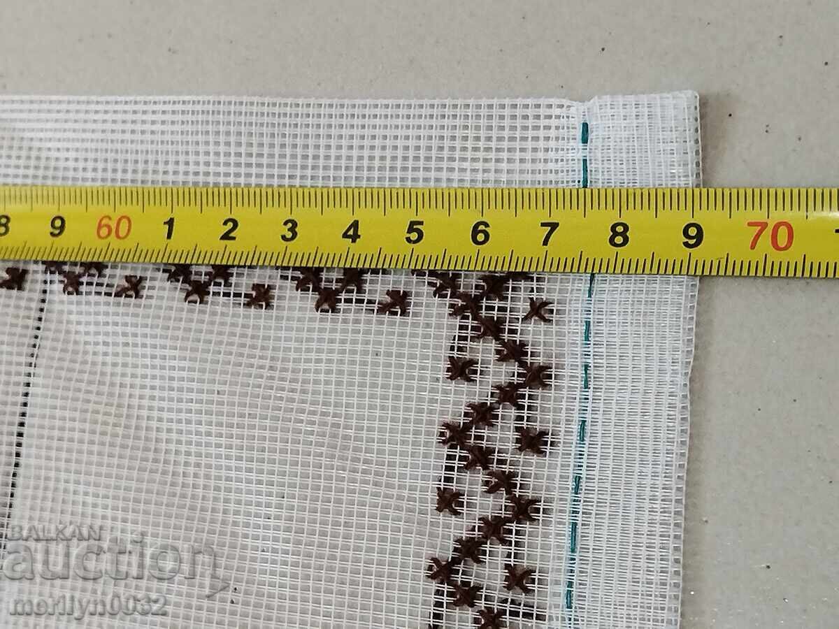 Παλιό καρό με κέντημα, τούλι - 5 Παλιό καρό με κέντημα, τούλι - 5