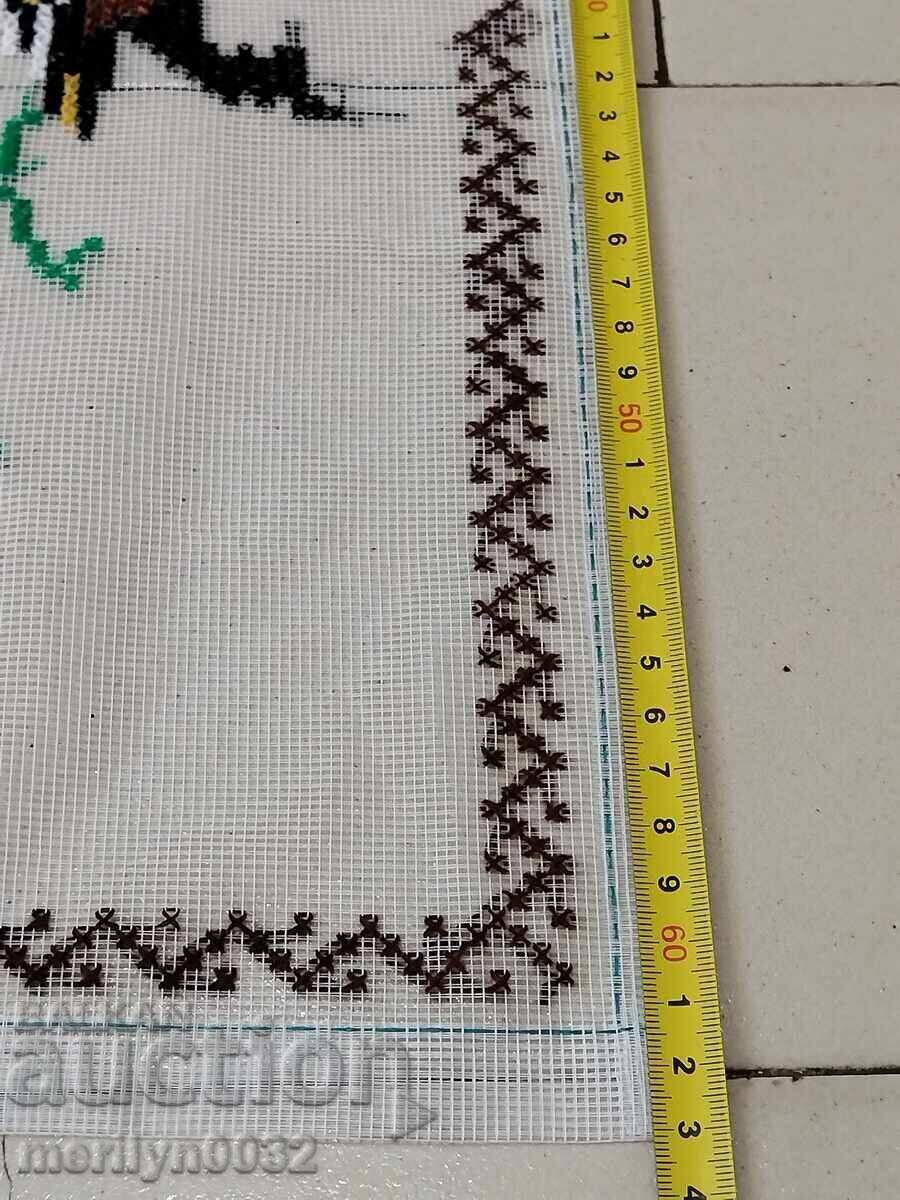 Παλιό καρό με κέντημα, τούλι - 6 Παλιό καρό με κέντημα, τούλι - 6