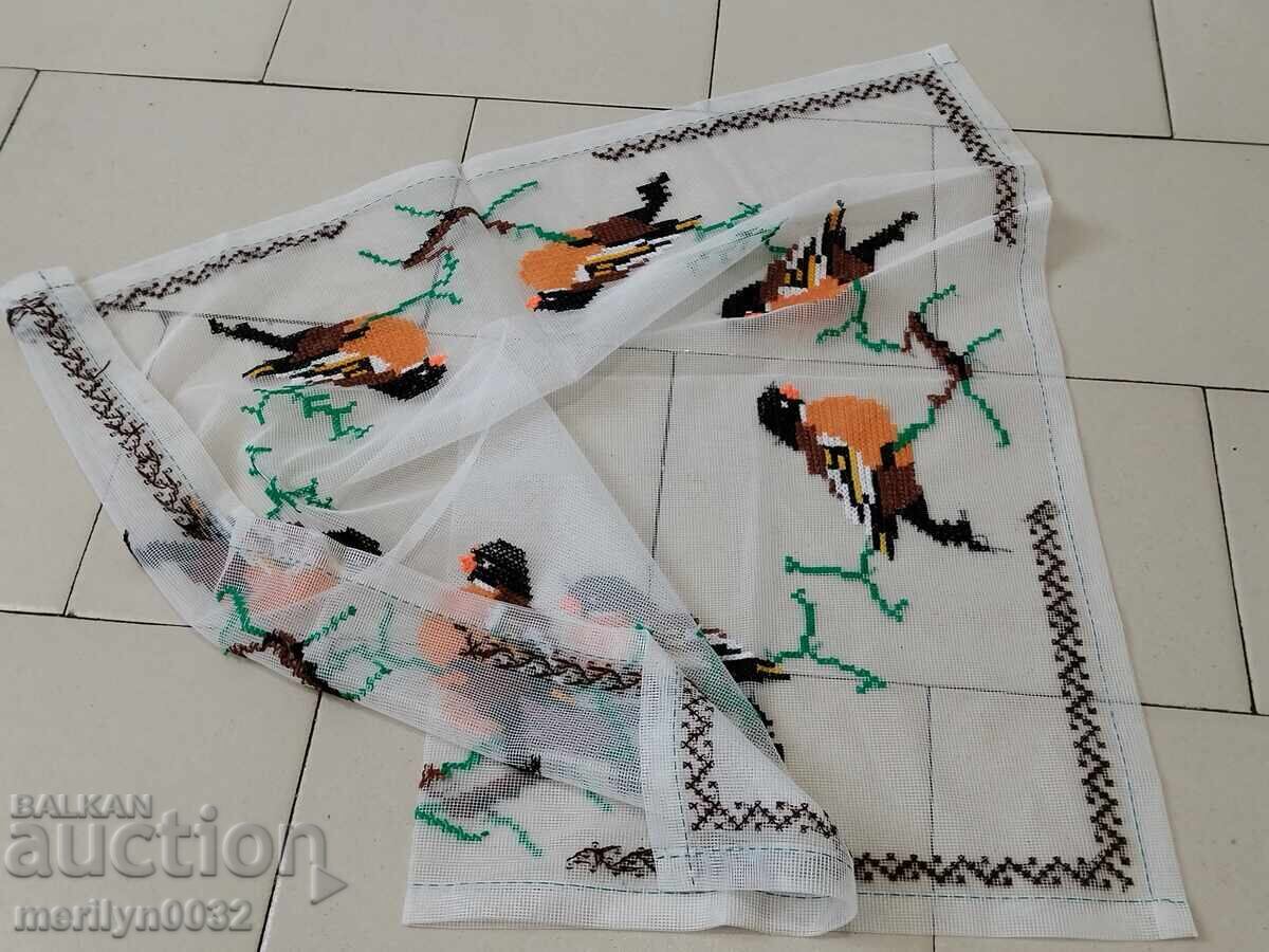 Παλιό καρό με κέντημα, τούλι - 7 Παλιό καρό με κέντημα, τούλι - 7