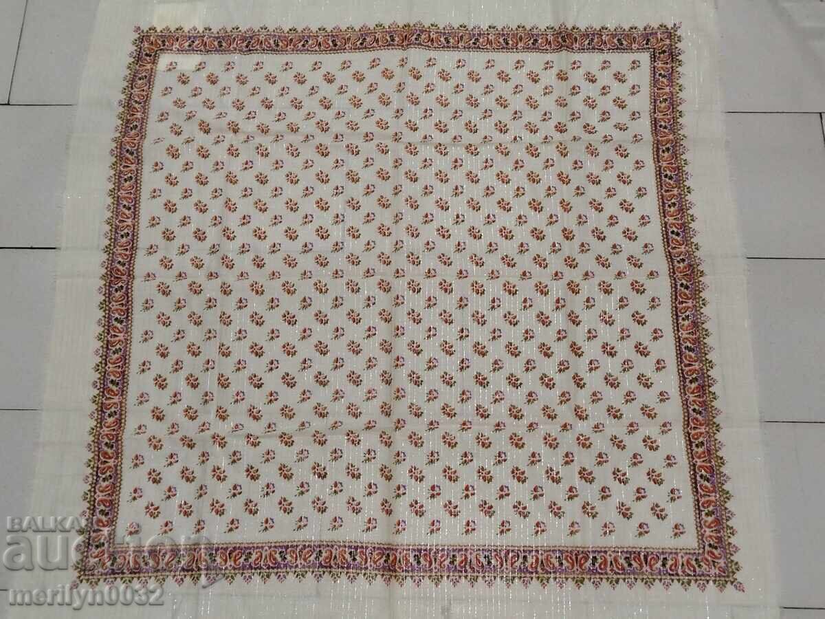 Old headscarf with gold thread headscarf USSR - 6 Old headscarf with gold thread headscarf USSR - 6